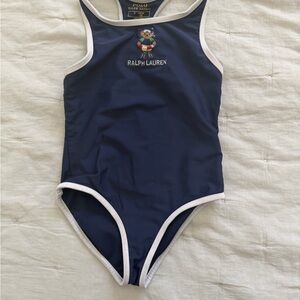 Ralph Lauren Kids One Piece Navy with White Trim